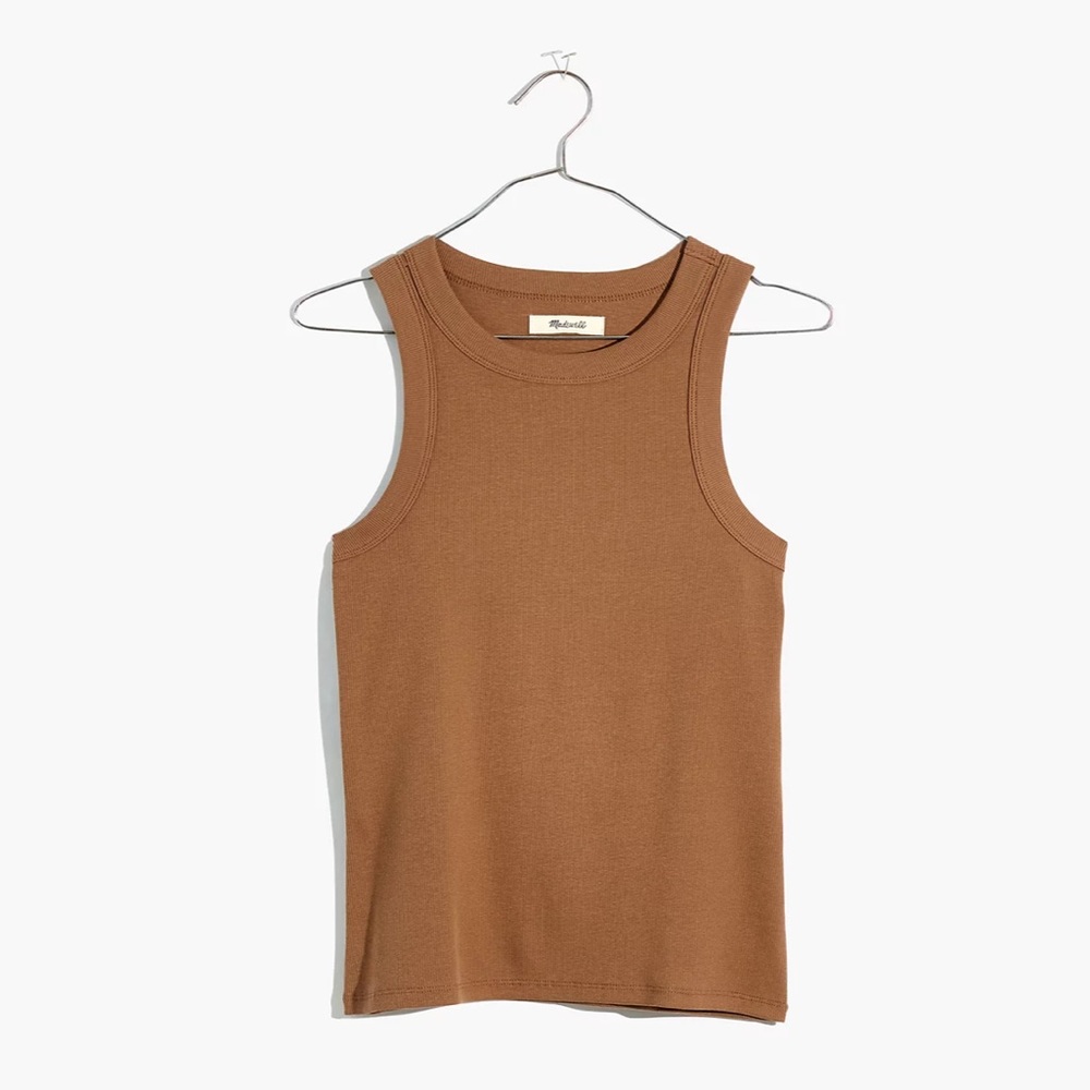 Madewell Brightside Tank Top in Kraft Brown